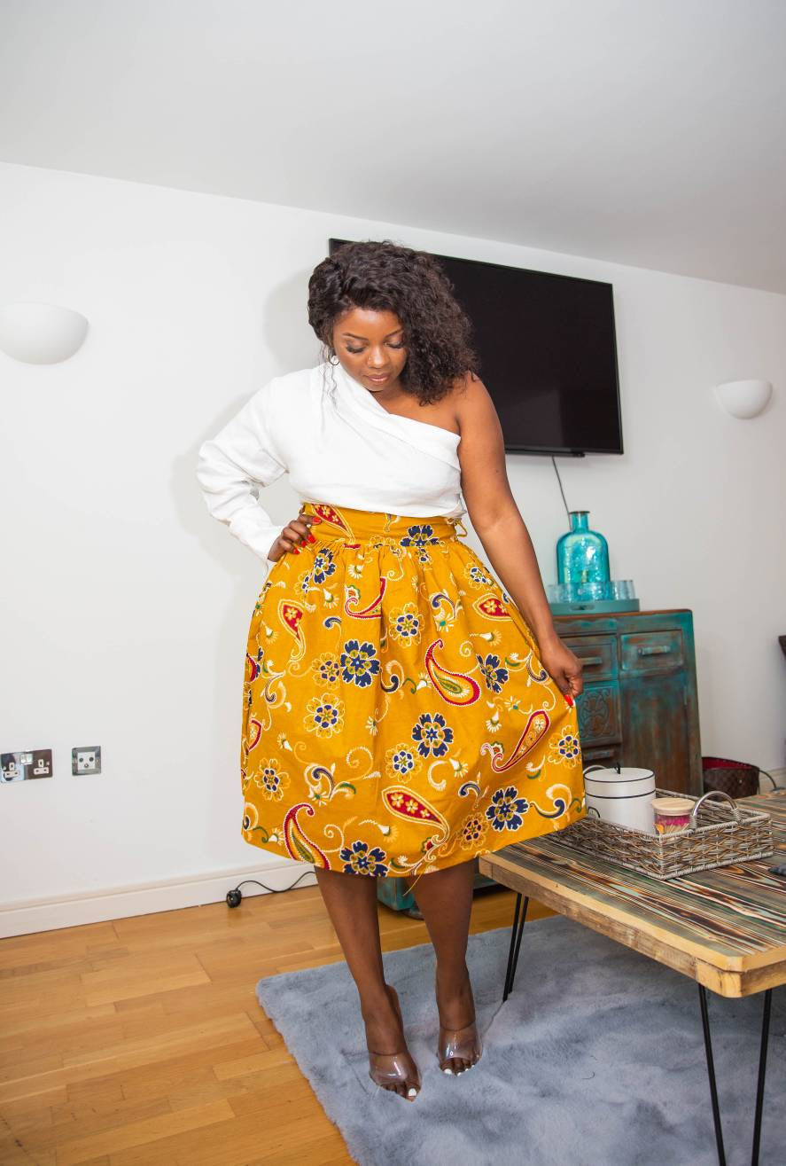 Cairo African Print Skirt