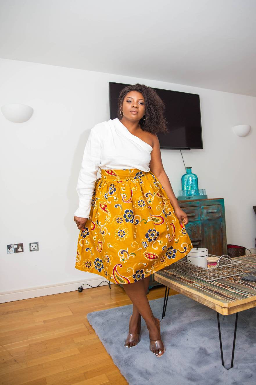 Cairo African Print Skirt